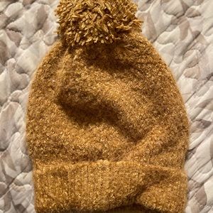 Soft Faux Fur beanie Mustard